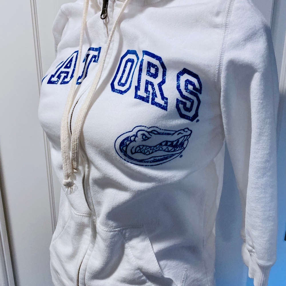 Collegiate Victoria's Secret U of FL 3/4 sleeve zip hoodie